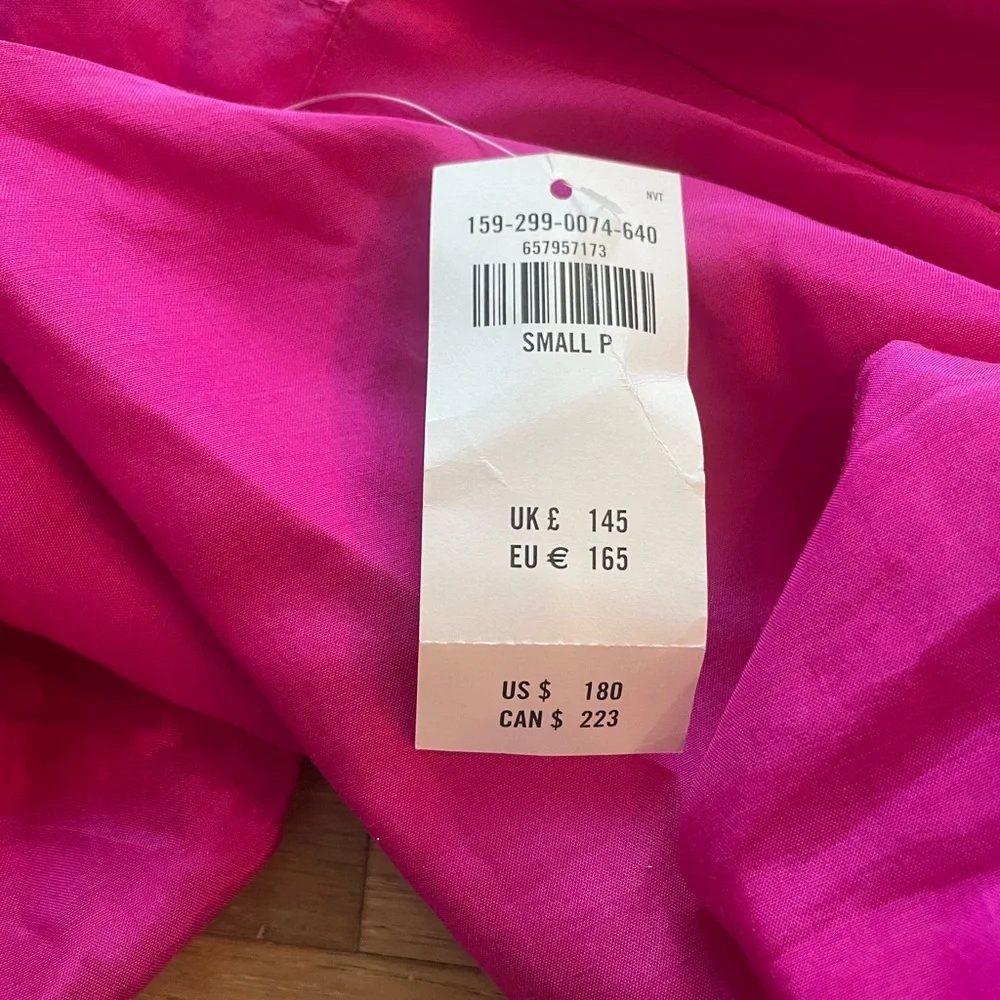 NWT Abercrombie and fitch Pink Puff Sleeve Dress